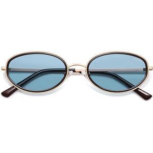 Trendy Oval Round Polarized Sunglasses for Men and Women Retro SJ1248